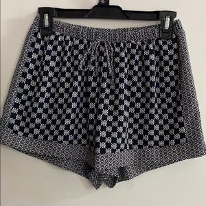 Blue pattern Flowy shorts